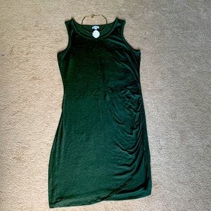 EUC Green Faux Wrap Dress